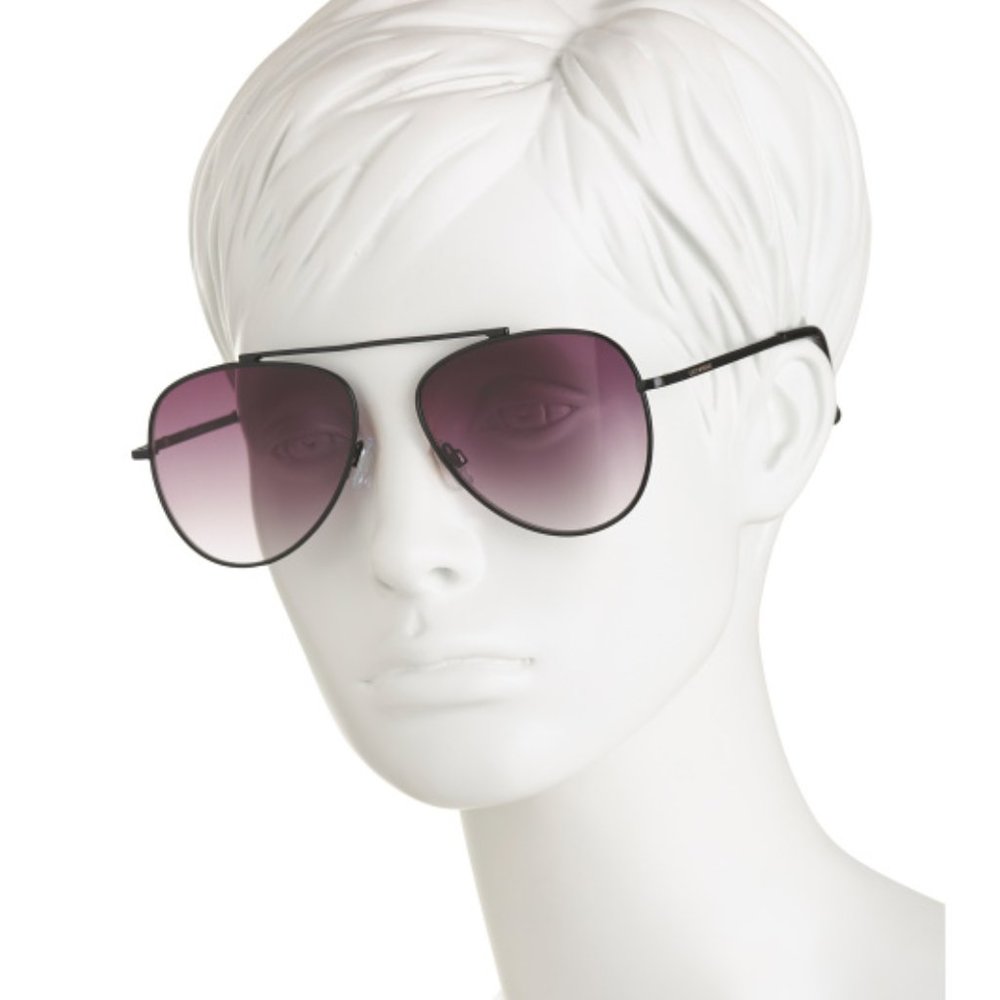 Lucky Brand Women's Aviator Sunglasses Black NWT